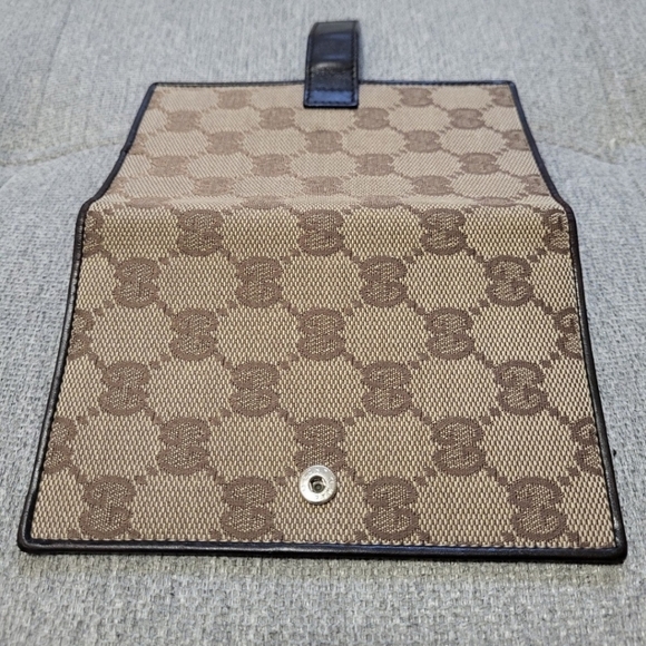Gucci GG Canvas & Leather Wallet / Passport Holder + Gucci Dust Bag - EUC - Picture 12 of 12